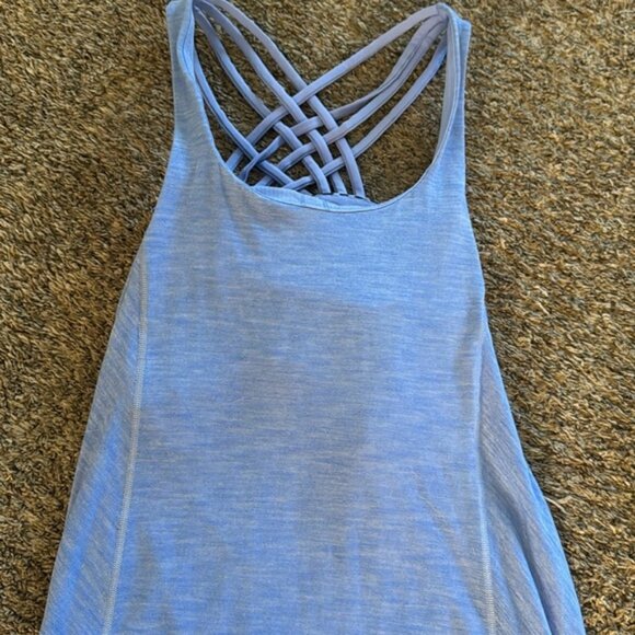 Lululemon Free To Be Wild Tank Top Size 4 Periwinkle - Picture 4 of 7